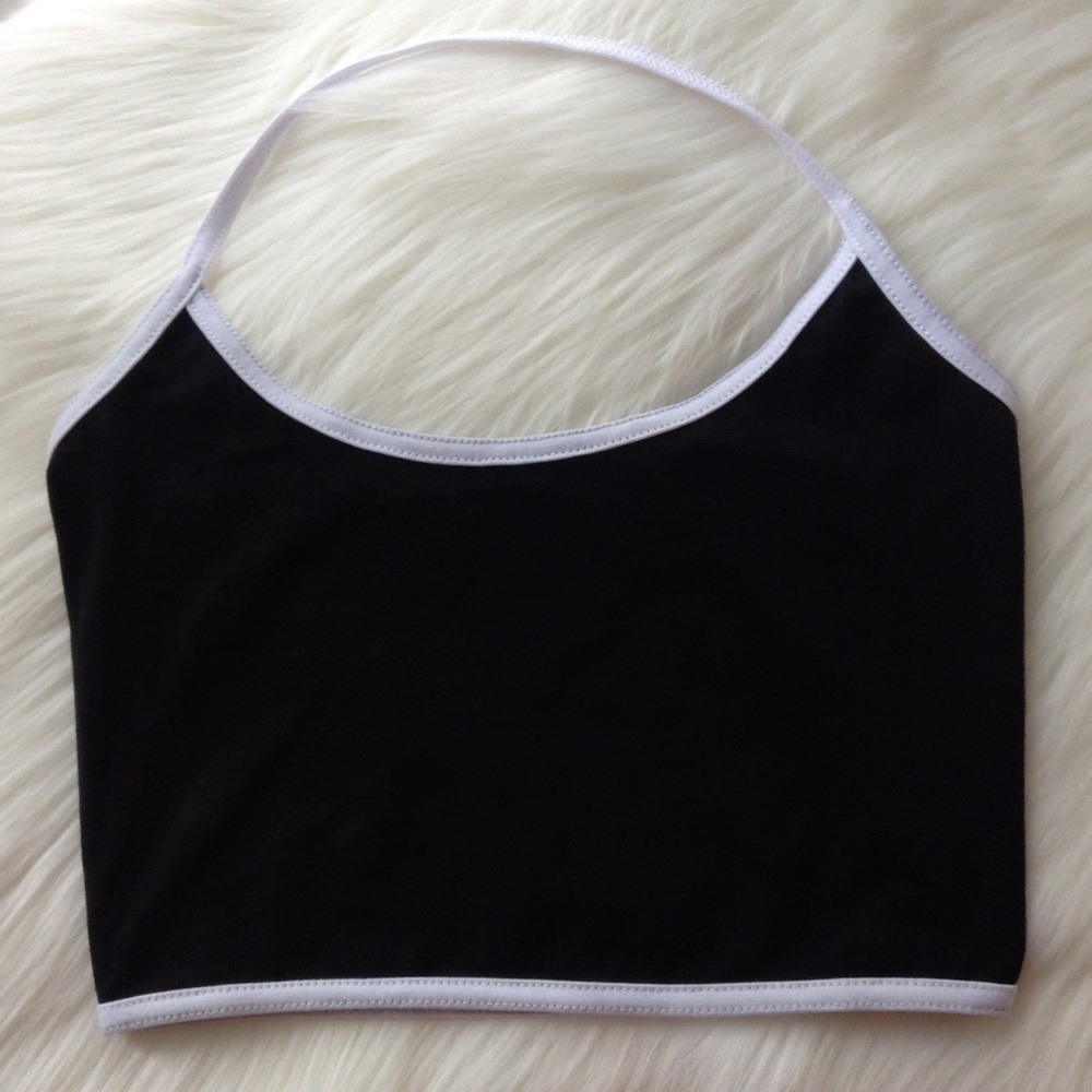 Size 'S' Black Crop Top - Picture 2 of 2